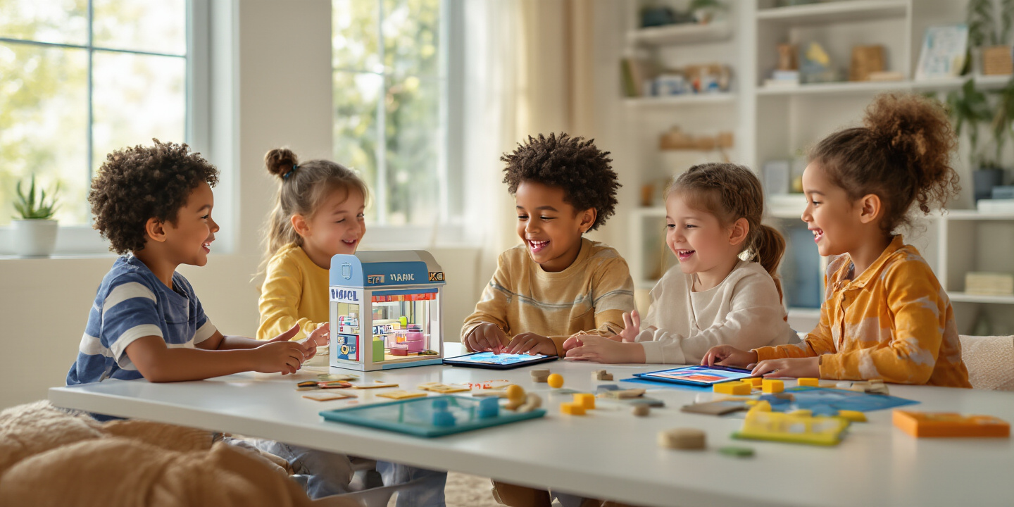 Jogos educativos e finanças para crianças